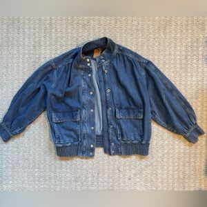 Gap Bomber Denim Jacket MEDIUM